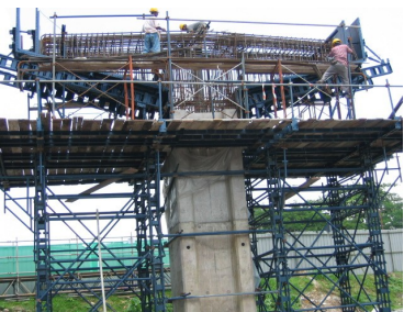 Front view of crosshead construction