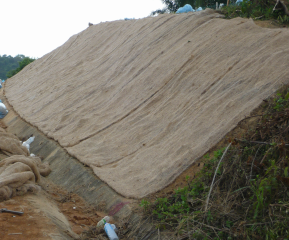  Laying of Fibromat MP400 Erosion Mat