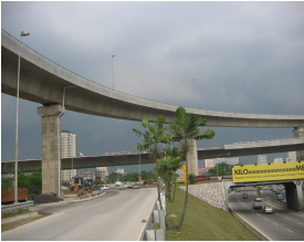 Main line under construction